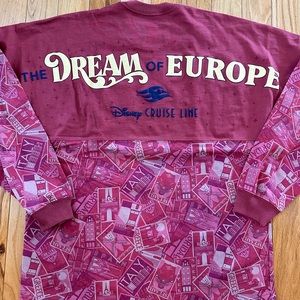 Disney cruiseline Dream of Europe spirit jersey size medium